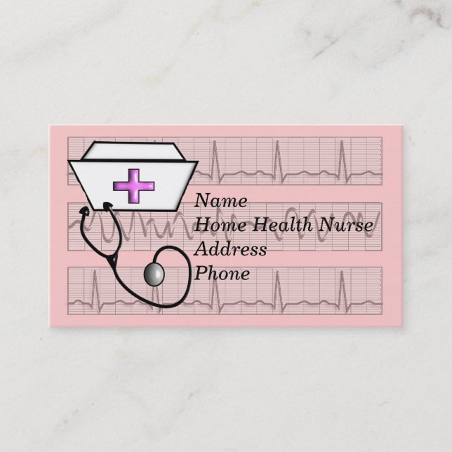 Registered Nurse Business Cards (Front)