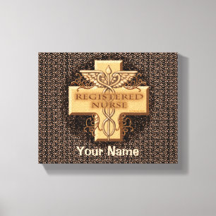 Registered Nurse Caduceus  Canvas Print