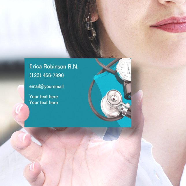 Registered Nurse Contact Business Cadrs Business Card (Creator Uploaded)