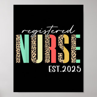 Registered Nurse Est 2025 For Student Nurse Rn Poster