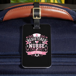 Registered Nurse Est 2025 Nursing Student Luggage Tag