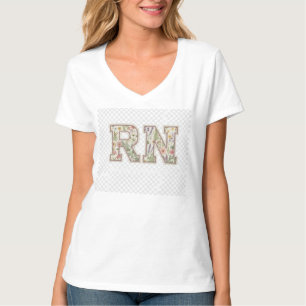 Registered Nurse Floral RN Shirt – Cute Cottagecor