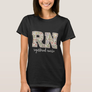 Registered Nurse Floral RN Shirt – Cute one