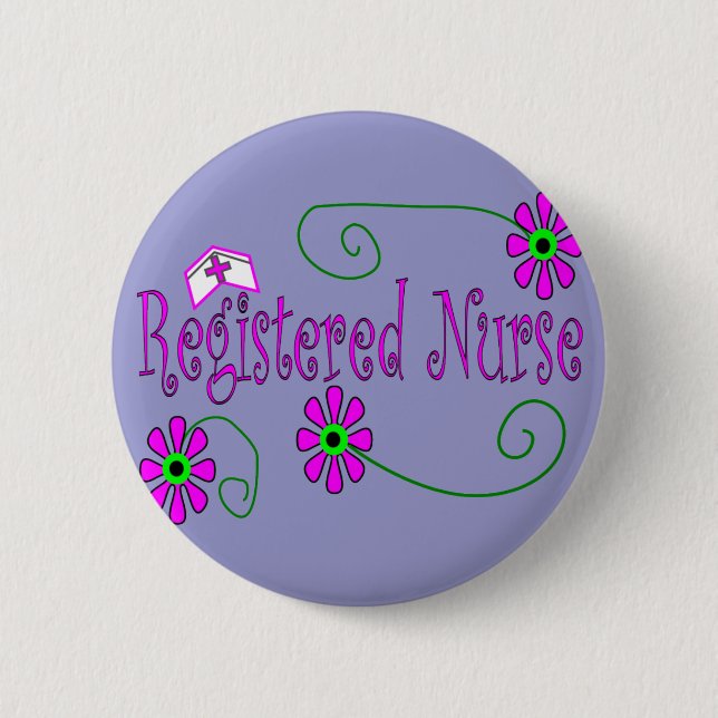 Registered Nurse gifts-- 6 Cm Round Badge (Front)