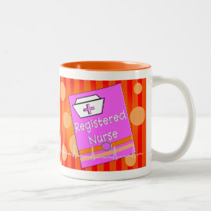 Registered Nurse Gifts Two-Tone Coffee Mug