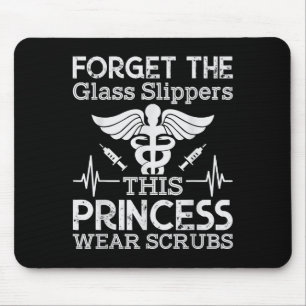 Registered Nurse Girls Graphic Quote Design Mouse Pad