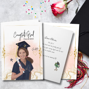 Registered Nurse Graduation Card Photo or Art