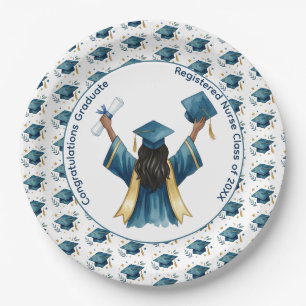 Registered Nurse Graduation Celebration Paper Plate