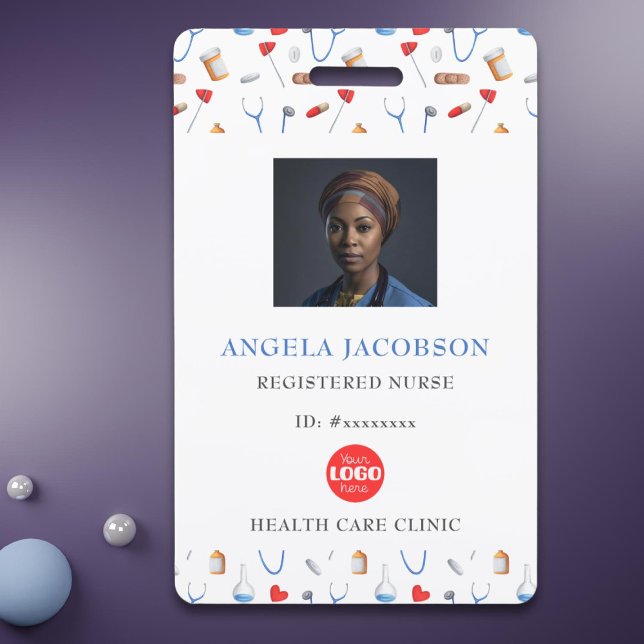 Registered Nurse Healthcare Logo ID Badge (Creator Uploaded)