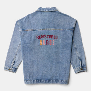 Registered Nurse-Healthcare-Nursing Denim Jacket