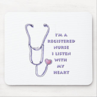Registered Nurse Heart Mouse Pad