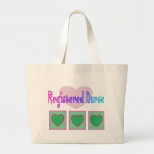 Registered Nurse HEARTS tote bag