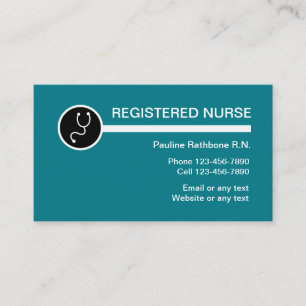 Registered Nurse Home Health Business Card