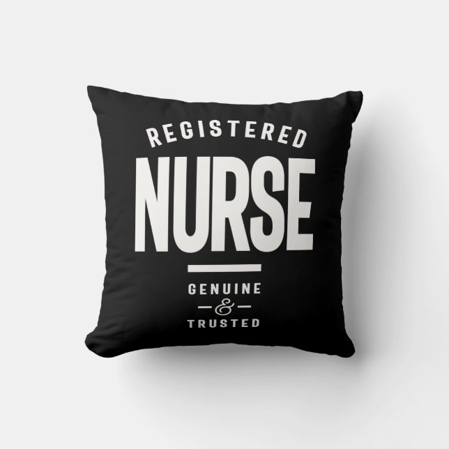 Registered Nurse Job Title Gift Cushion (Front)