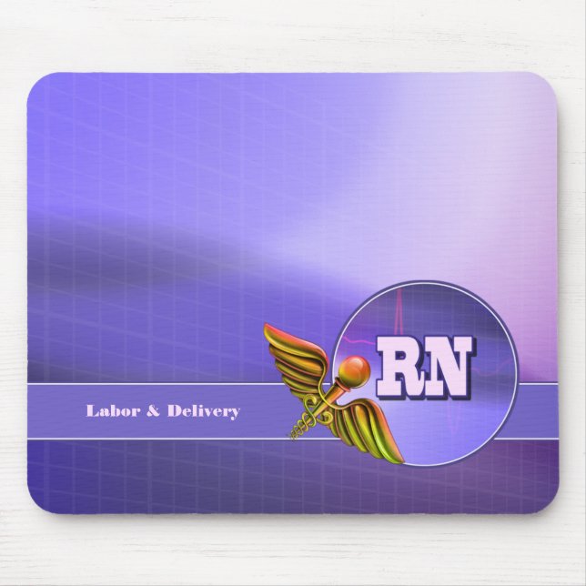 Registered Nurse | Labour & Delivery  Mouse Pad (Front)