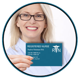 Registered Nurse Logo Business Cards