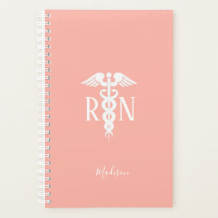 Registered Nurse Medical Blush Pink Personalised Planner