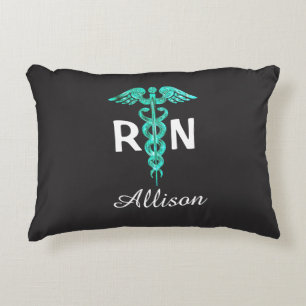 Registered Nurse Medical Caduceus Personalized Decorative Cushion