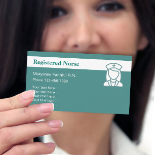 Registered Nurse Modern Design Business Card