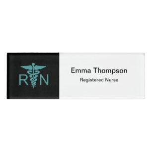 Registered Nurse Modern Simple Medical Name Tag