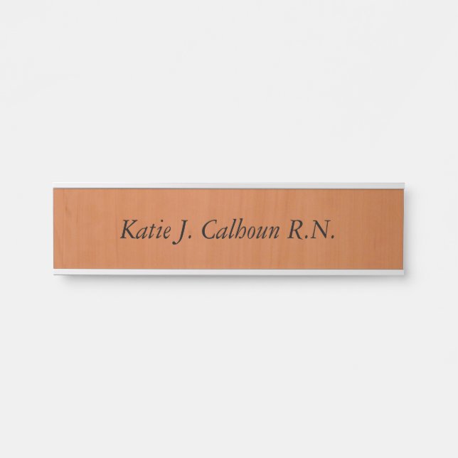Registered Nurse name Door Sign (Front)