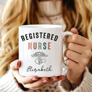 Registered Nurse Retro Nurse Graduation Custom Coffee Mug