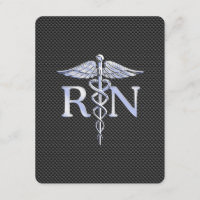 Registered Nurse RN Caduceus Snakes