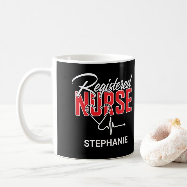 Registered Nurse RN Coffee Mug (With Donut)