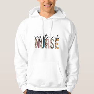 Registered Nurse (RN) Colorful Leopard Hoodie