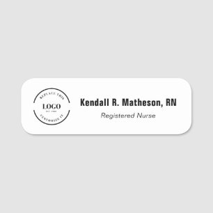 Registered Nurse RN Custom Logo Name magnetic Tag