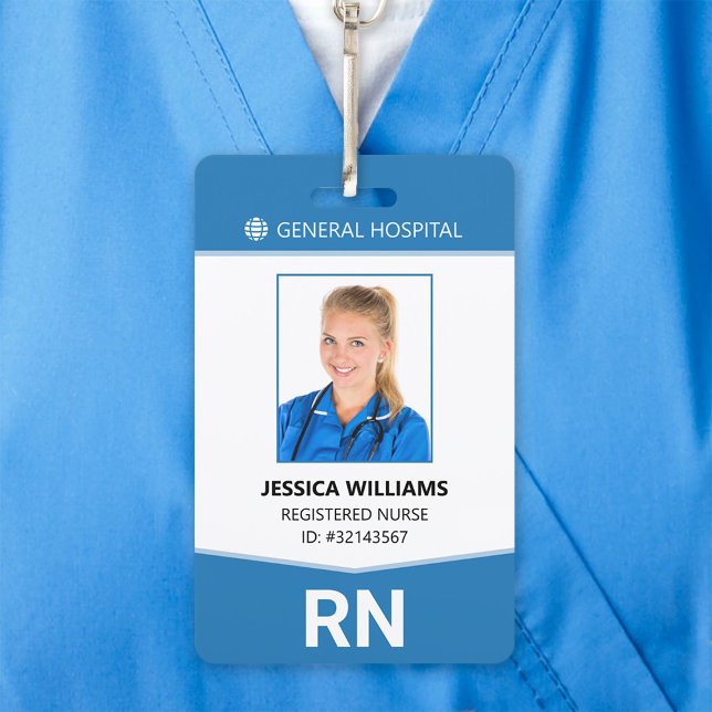 Registered Nurse RN Employee ID Badge (Creator Uploaded)