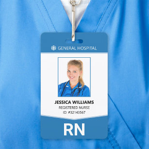 Registered Nurse RN Employee ID ID Badge