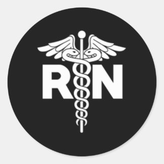 Registered Nurse Rn Hospital Staff For Nurses Classic Round Sticker