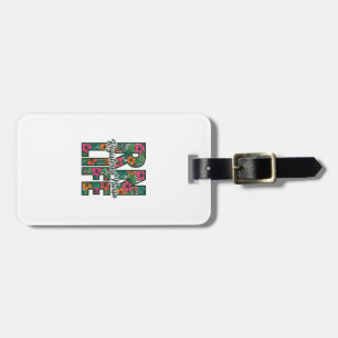 Registered Nurse RN Life Floral Vector Design_1 Luggage Tag