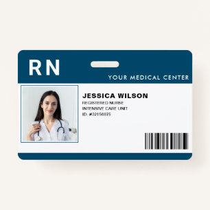 Registered Nurse RN Medical Hospital ID Badge