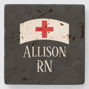 Registered Nurse RN Medical Personalised Stone Coaster
