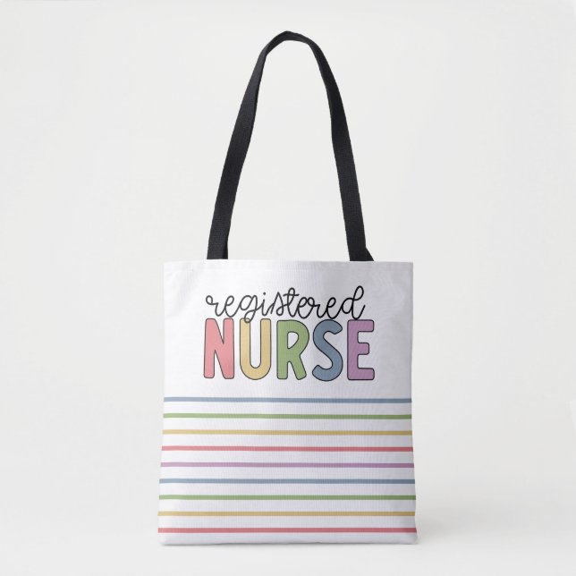 Registered Nurse RN Nurse Graduation Tote Bag (Front)
