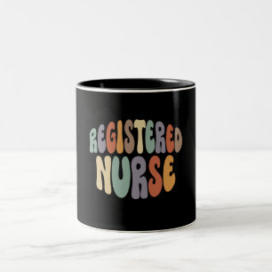 Registered Nurse RN Proud Career Profession Two-Tone Coffee Mug