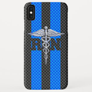 Registered Nurse RN Silver Caduceus Case-Mate iPhone Case