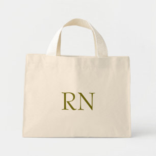 Registered Nurse RN Simple Medical Mini Tote Bag
