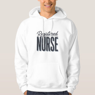 Registered Nurse Script Typography Vector Design_1 Hoodie