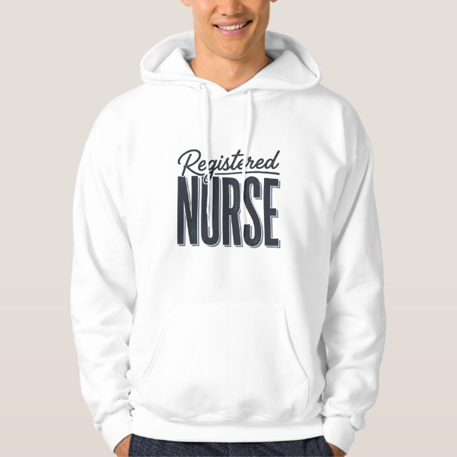 Registered Nurse Script Typography Vector Design_1 Hoodie (Front)