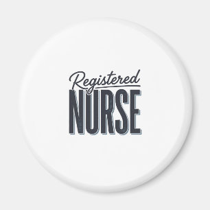 Registered Nurse Script Typography Vector Design_1 Magnet