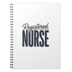 Registered Nurse Script Typography Vector Design_1 Notebook