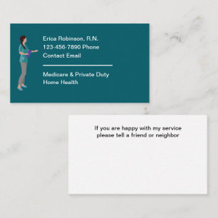 Registered Nurse Simple Medical Business Cards