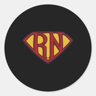Registered Nurse Superhero - Jersey For Heroic Rn  Classic Round Sticker