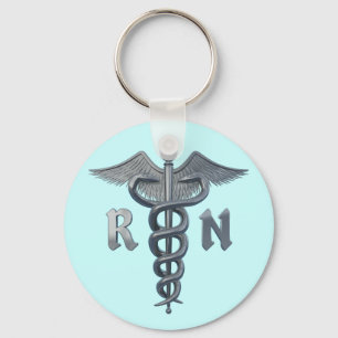 Registered Nurse Symbol Key Ring