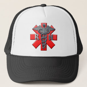 Registered Nurse Symbol Trucker Hat