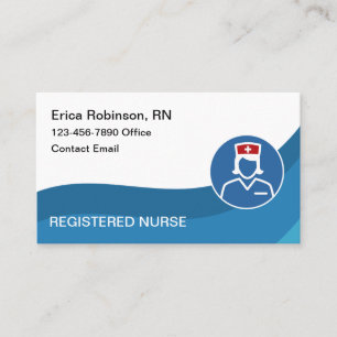 Registered Nurse Theme  Business Card