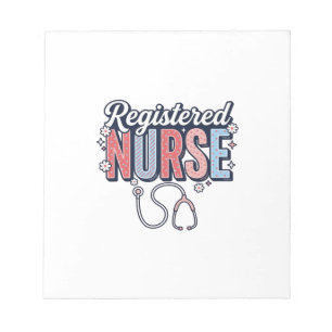 Registered Nurse Vintage Vector Shirt Design_1 Notepad